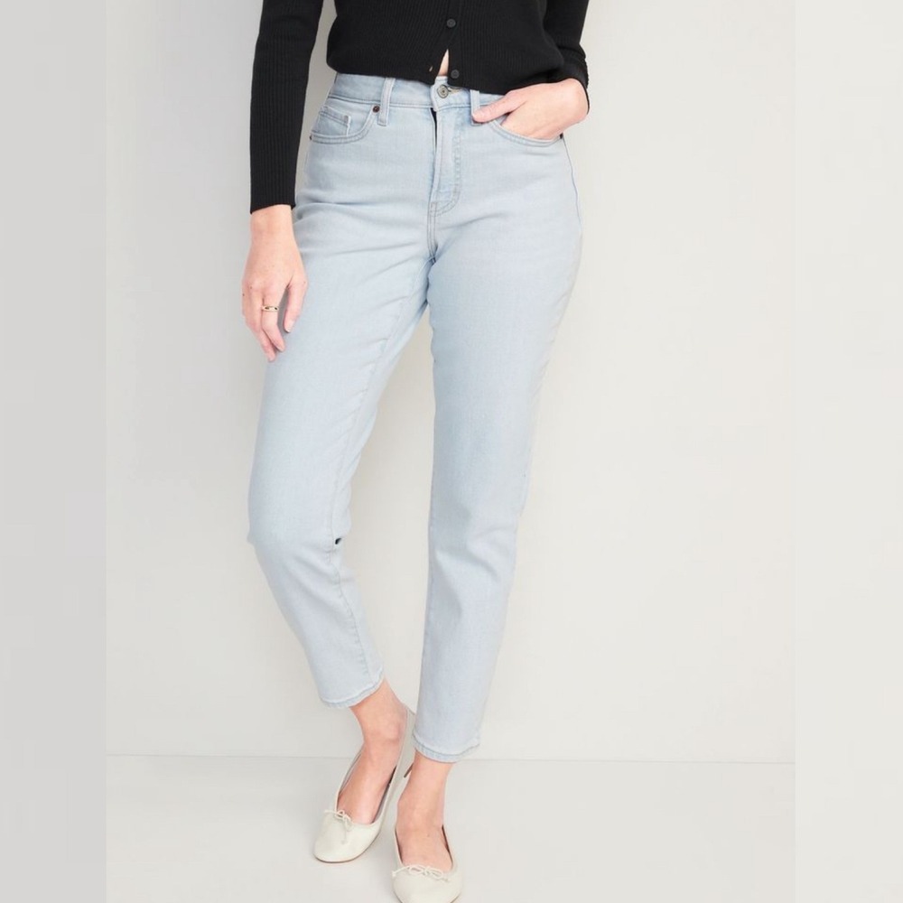 Old Navy Curvy High Waisted OG Straight Jeans‎ Womens Size 16 Ferngully NEW NWT